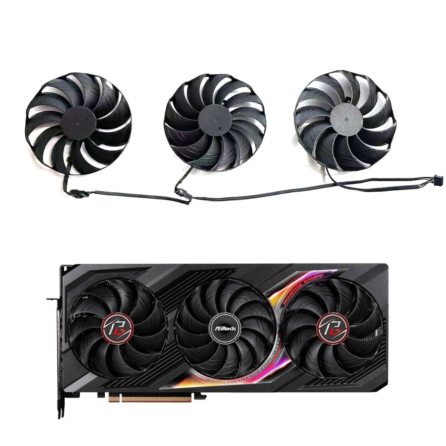 Rx 7800 Xt 16Gb - Wymienny wentylator 98MM 4PIN CF1010H12S do